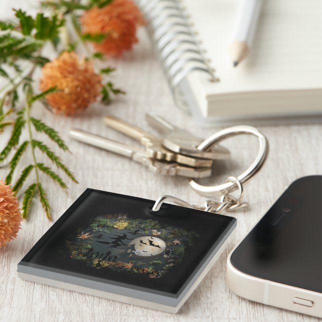 Witches Party Night Key Ring (Front Right)