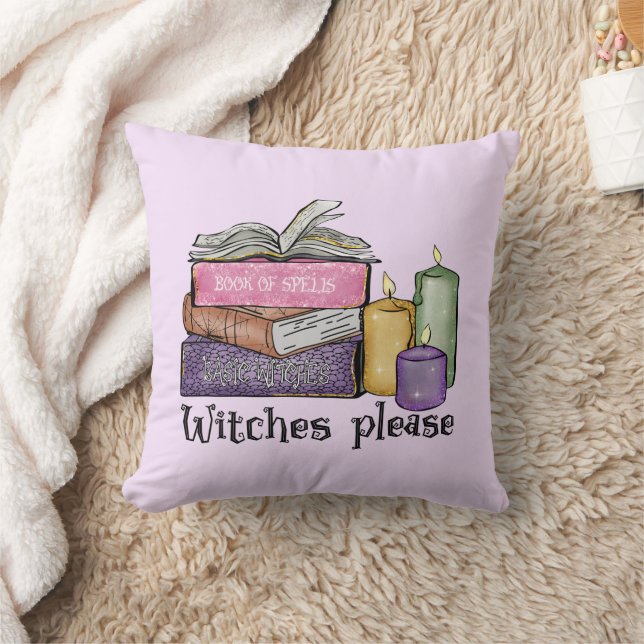 Witches Please – Stack of Witchy Books Cushion (Blanket)