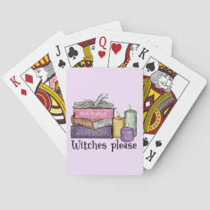 Witches Please – Stack of Witchy Books Playing Cards