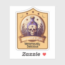 Witches Potion Serpent's Sigh Label