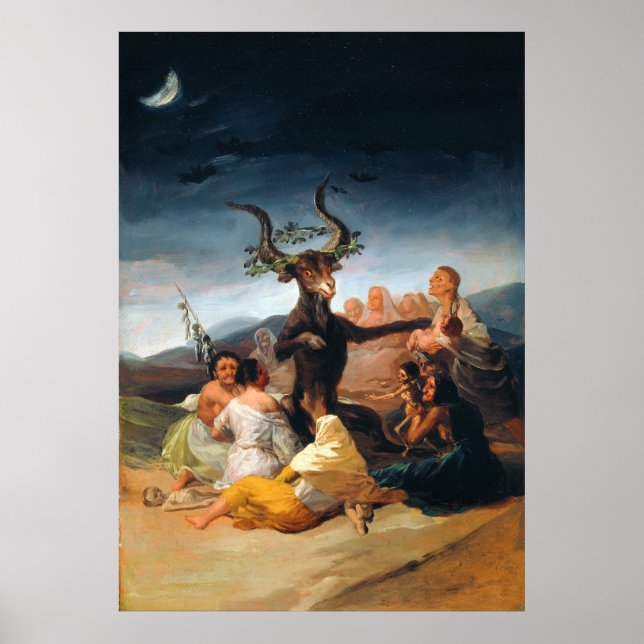 Witches Sabbath by Francisco Goya (1798) Poster (Front)