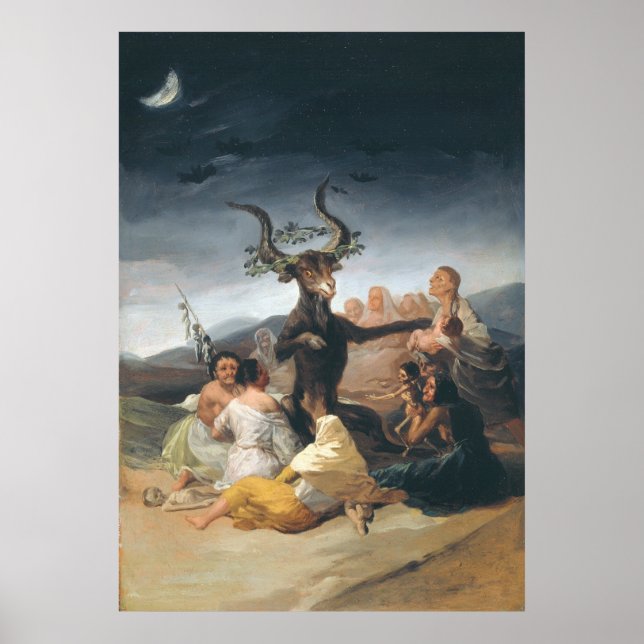 Witches Sabbath - Francisco de Goya (1797-1798) Poster (Front)