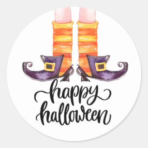 Witches Shoes Classic Round Sticker