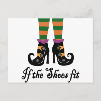 witches shoes postcard
