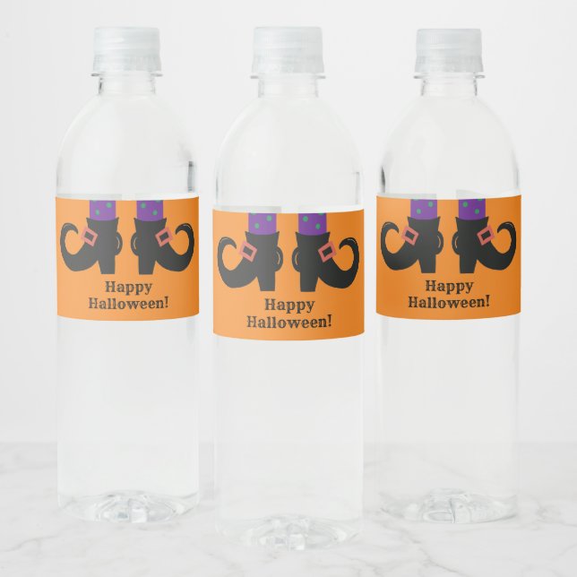 "Witches Shoes" Water Bottle Label (Bottles)