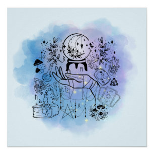 Witches' Sight: Mystical Visionary Design Poster