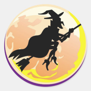 Witches Silhouette - Halloween Sticker