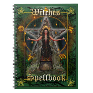 Witches Spellbook - Earth Element (Green Cover) Notebook