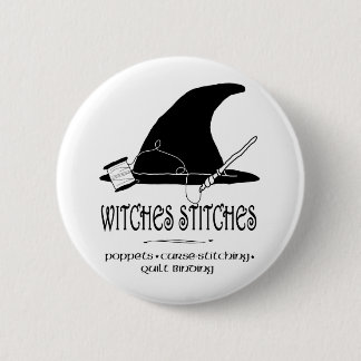 Witches Stitches Button
