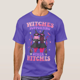 Witches Supporting Other Witches Breast Cancer Hal T-Shirt
