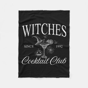 Witches Tail Club Halloween Martini Bachelorette P Fleece Blanket