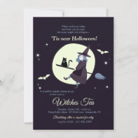 Witches Tea Halloween Invitation