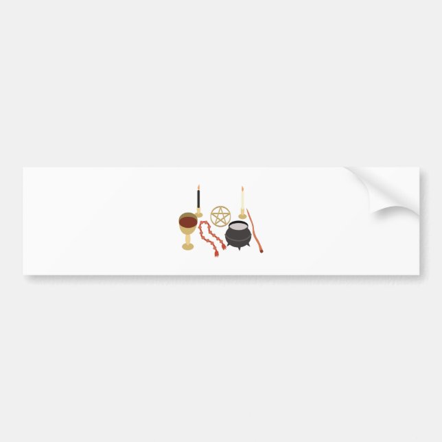 Witches Tools Bumper Sticker (Front)