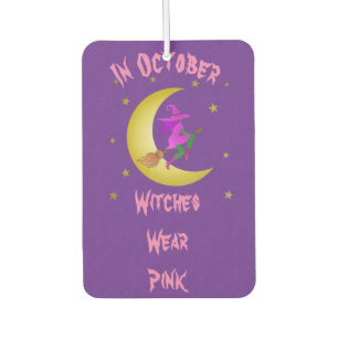 Witches Wear Pink In October Thunder_Cove Car Air Freshener