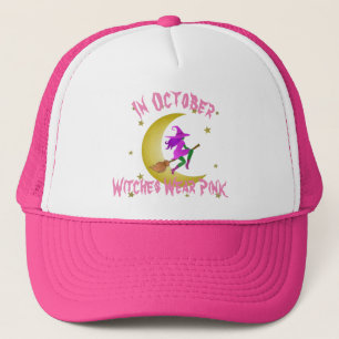 Witches Wear Pink In October Thunder_Cove Trucker Hat