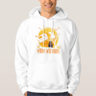 Witches with Hitches Funny Halloween Camping Hoodie