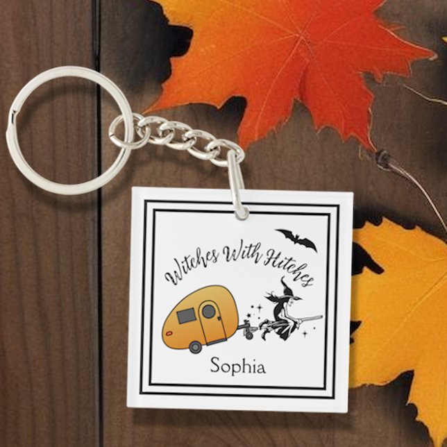 Witches With Hitches Halloween Camper Key Ring (Creator Uploaded)