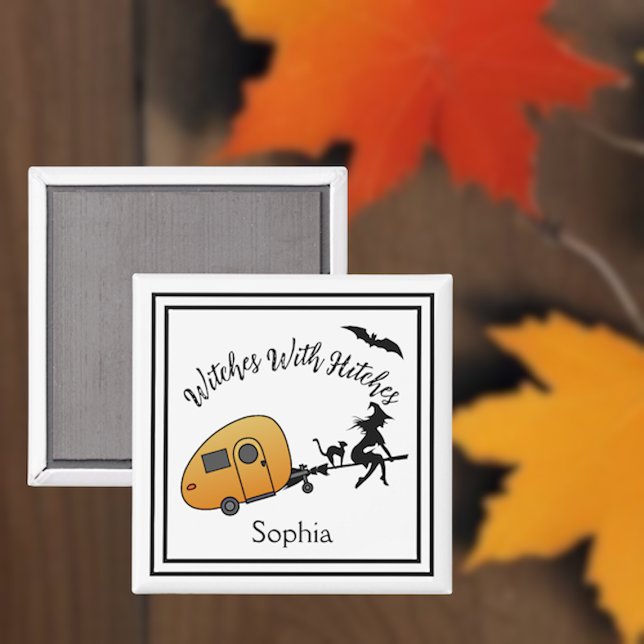 Witches With Hitches Halloween Camper Magnet (Creator Uploaded)