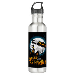 Witches With Hitches Halloween Camping Long Sleeve 710 Ml Water Bottle