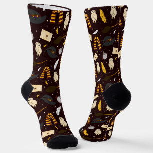 Witches, Wizards & Magic Pattern Socks