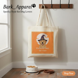 Witches & Woofs for a Cure Halloween Tote Bag