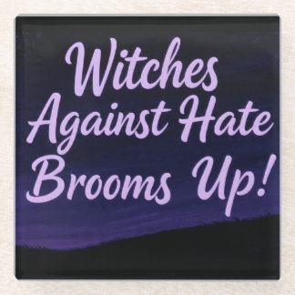 WitchesAgainstHate Glass Coaster