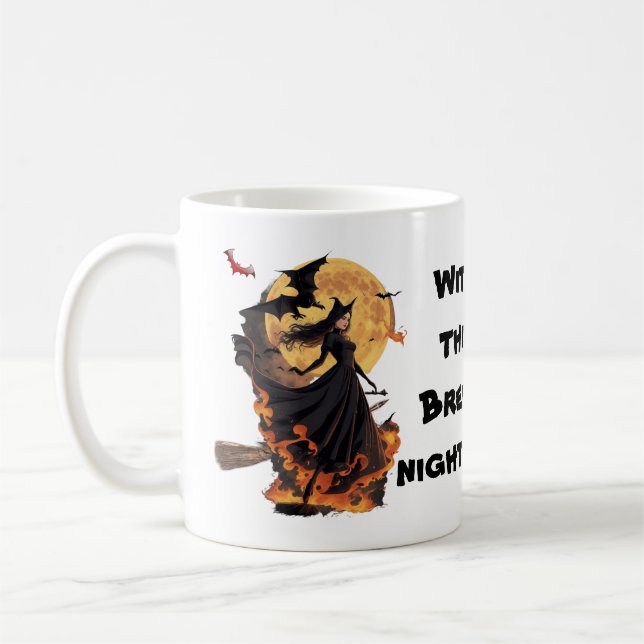 Witchful Thinking: Brew-tiful Nights Coffee Mug (Left)