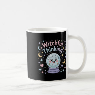 Witchful Thinking Crystal Ll Halloween Vibes Coffee Mug