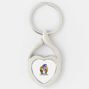 Witchicorn Unicorn Witch Halloween Black Cat Orang Key Ring