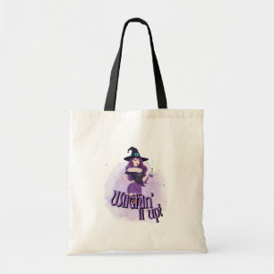 Witchin’ It Up – Cute Witch Halloween Tote Bag