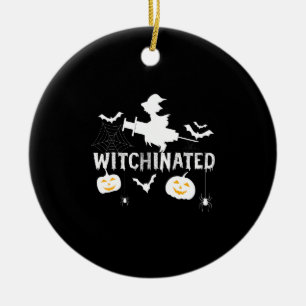 Witchinated Halloween 2021Costume Funny Witch Ceramic Ornament