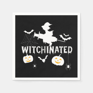 Witchinated Halloween 2021Costume Funny Witch Napkin