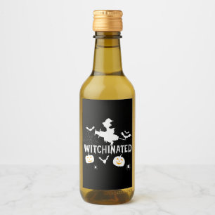 Witchinated Halloween 2021Costume Funny Witch Wine Label