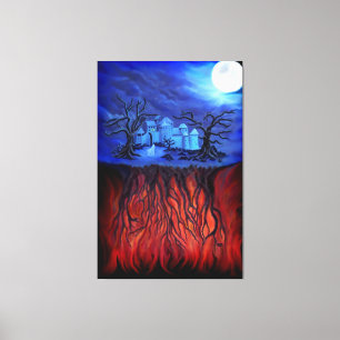 Witching hour, between Heaven and Hell Canvas Print