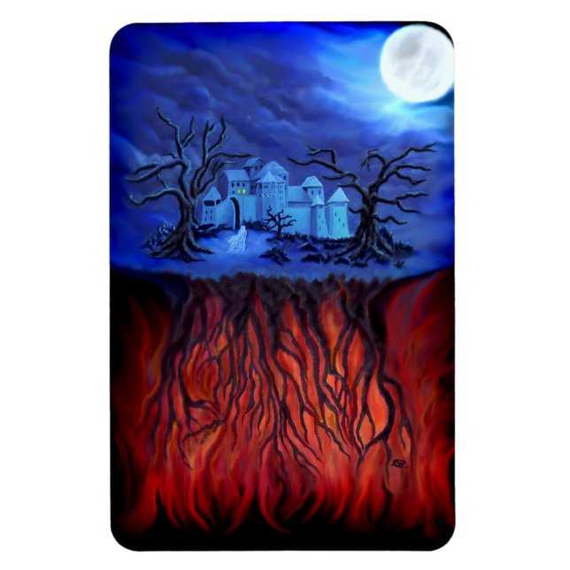 Witching hour, between Heaven and Hell Magnet (Vertical)