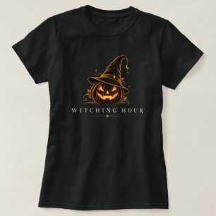 Witching Hour Pumpkin Witch Hat Women's T-Shirt