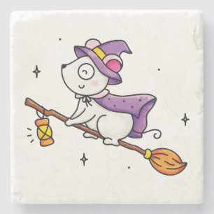 Witching hour stone coaster