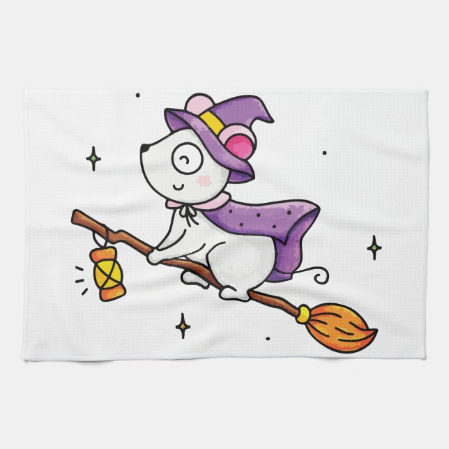 Witching hour tea towel (Horizontal)