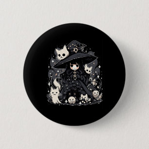Witching Hour Trendy Halloween Graphic Design 6 Cm Round Badge