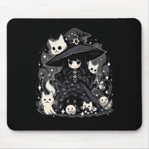 Witching Hour Trendy Halloween Graphic Design Mouse Pad