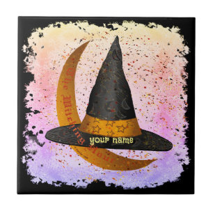 Witching Hour Witch Ceramic Tile
