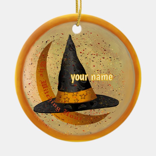 Witching Hour Witch ornament (Front)