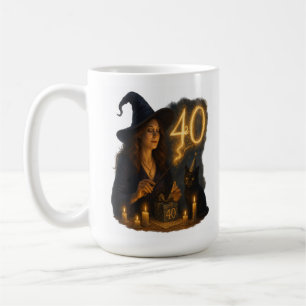 Witching You a Happy 40th: Magical Birthday Mug