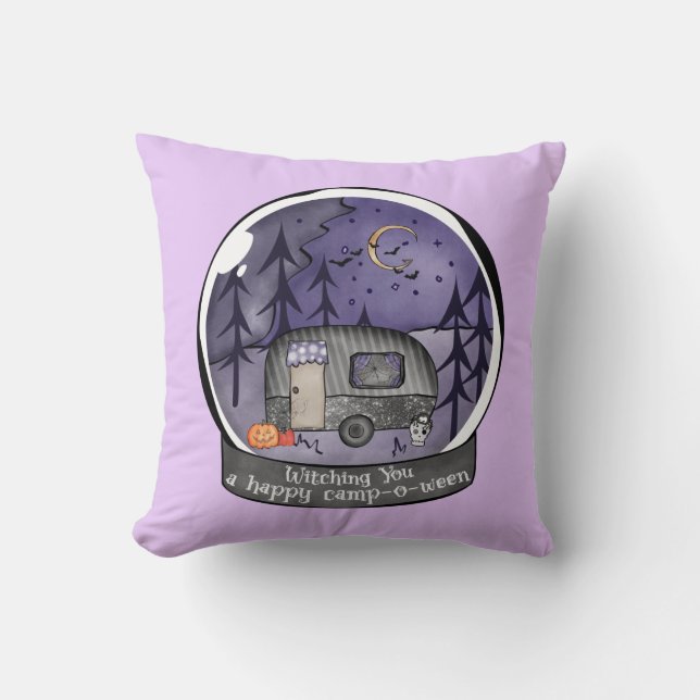 Witching You A Happy Camp-O-Ween Cushion (Front)