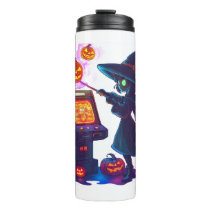 Witch's Arcade Night Thermal Tumbler