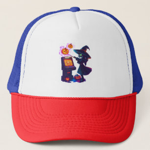 Witch's Arcade Night Trucker Hat