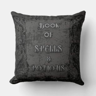 Witch's Book of Spells and Potions Cushion