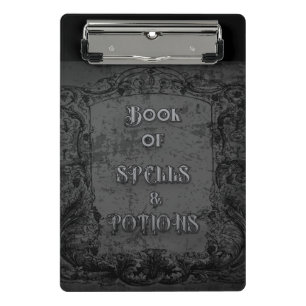 Witch's Book of Spells and Potions Mini Clipboard