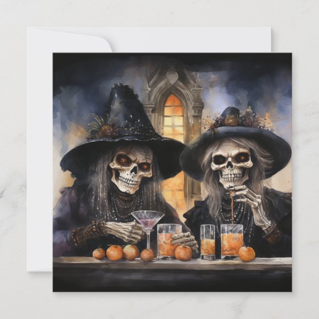 🔮🍹 "Witch's Brew & Crew" 🍹🔮 Invitation (Front)