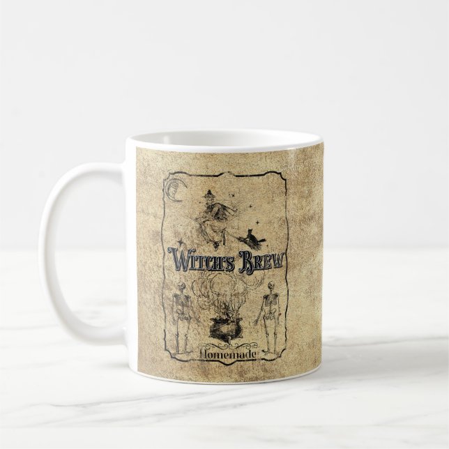 Witch's Brew - Dark Gothic Humour Coffee Mug (Left)